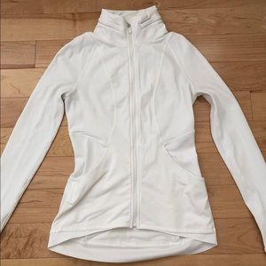 White lululemon athletic jacket size 0